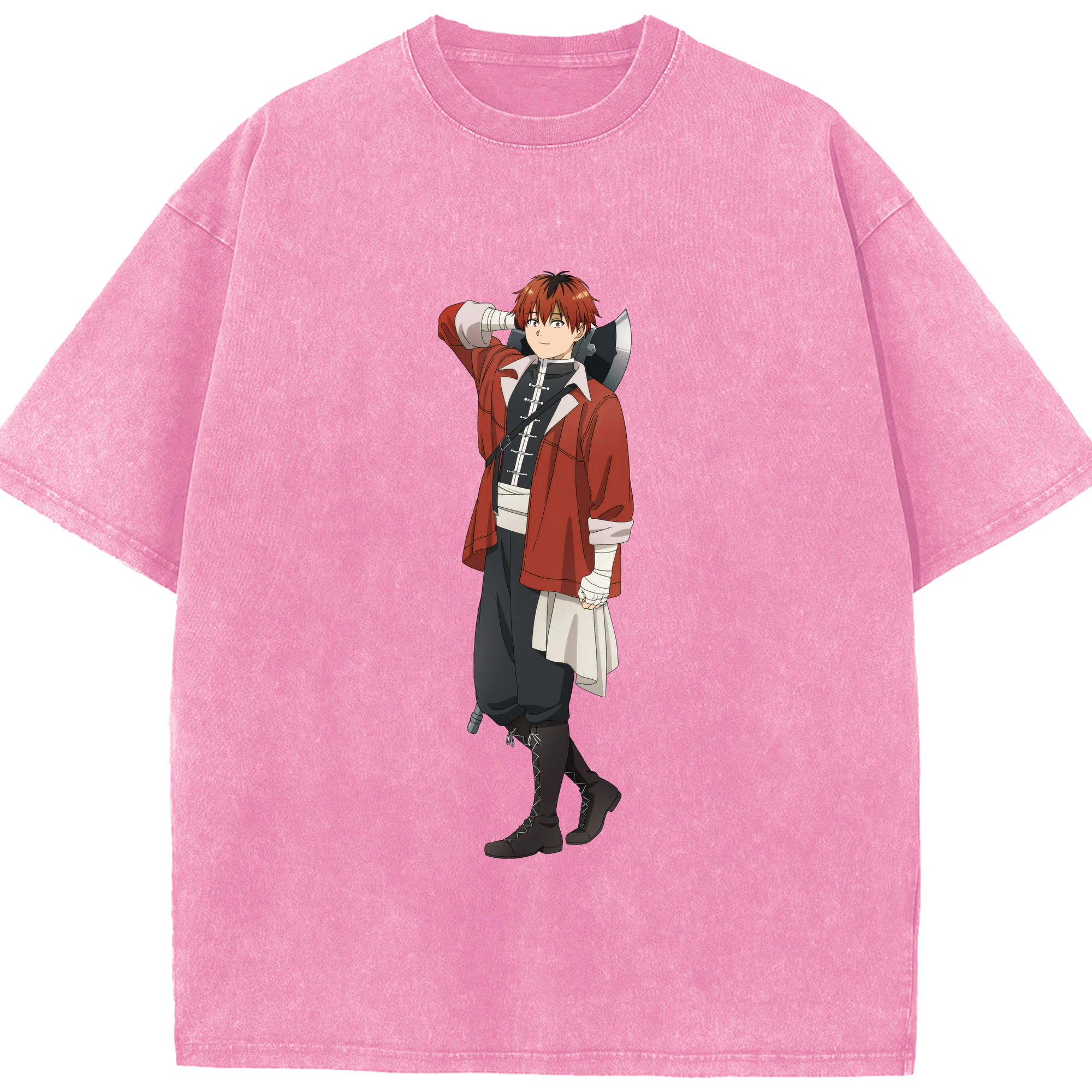 （画像用） 葬送のフリーレン Frieren 綿100% ヴィンテージ風 半袖Tシャツ（フロントプリント）